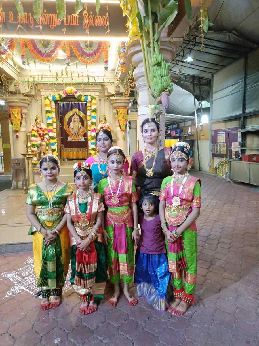 Group classical dance performance on stage Singapore
