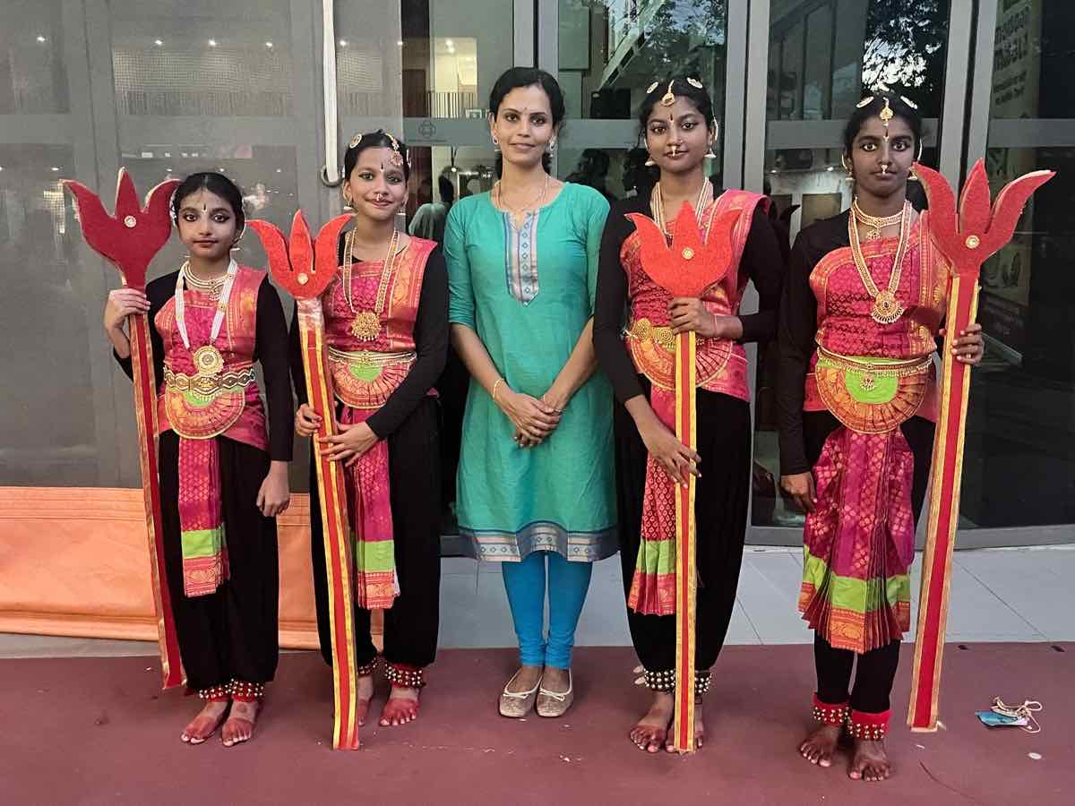 Indian classical dance recital at Aarudhra Dance School