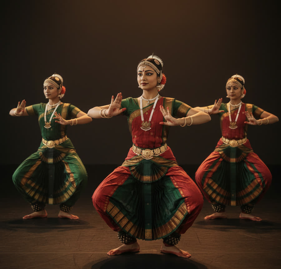 Bharathanatyam classical dance class at Aarudhra Dance School Singapore